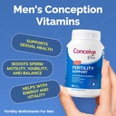 CONCEIVE PLUS Mens plodnost Bundle, plodnost Vitamíny 60 Počet a plodnost Lubrikant 2.5 Ounce