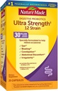 Nature Made Ultra Strength 12 Stravovací Probiotika, Probiotika pro ženy a muže, 25 Probiotických kapslí, 25 denní zásobování