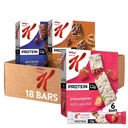 Speciální K Bar Protein Strava Bary, Náhrada jídla, Bulk Protein Snacks, Variety Pack (3 krabice, 18 Počet)
