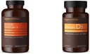 Prvky Super Omega-3 s přírodní citronovou příchutí (120 Počet) a vitamin D3 (180 Softgels)