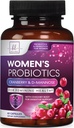 Probiotika pro ženy stravitelná zdravotní podpora - 60 miliard CFU Ženské Probiotika, 16 Strany, pro pH bilance, Vaginální podpora s Cranberry pro Gut zdraví, Močová a imunitní podpora - 60 Kapsle