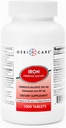 GeriCare železné sulfátové tablety 325mg, Elemental Iron 65 mg High potency Iron Supplementary CLAS124; Dietní dodatek 1000 Počet (balení po 1)