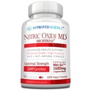 Schválené Science Nitric Oxide MD - Svalový vývoj, Lean Body Mass, Zlepšení dodávky kyslíku, Zvýšení energie - 90 Kapsle - 1 Lahvička