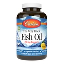 Carlson - Nejjemnější rybí olej, 700 mg Omega-3s, Norský dodatek k rybím oleji, Wild Catched Omega33 Fish Omega33 Fish Oil, Udržitelně sourced Fish Oil Kapsle, Omega 3 Dodatek, Lemon, 120 Softgels