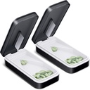ONE PIX Pill Cutter 2 Pack, Pill Splitter s nerezovou ocelovou čepelí, Pill Cutter Splitter pro malé a malé pilulky s V- Shaped Design, Pill Cutters pro malé nebo velké pilulky profesionální (Black 01)