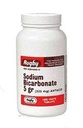 Rugby Sodná sůl BICARB 5GR TAB Sodná sůl BICARBONATE- 325 MG Bílá 1000 Tablety UPC 305361046101