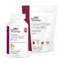 Bariatric Advantage Chewable Ultra Solo se železem - Citrus, 30 Počet a vápník Citrát Chewy Bites 500 mg - Tříděný ovocný flavor, 90 Počet
