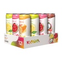 MITRA-9 Botanické nápoje - Kava Drink Flavor Variety Pack with Kava Root Extract - Mood Enhancer - Plant based - Promotes Natural Calm & Clarity (12 Fl. Oz) (12)