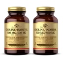 Solgar Cholin / Inositol 500 mg / 500 mg, 100 Zeleninové kapsle (Balení 2) - Energetický metabolismus, Zdraví jater, Esenciální funkce mozku a nervů - Non- GMO, Vegan, Kosher - 100 Celkem Služební cesty