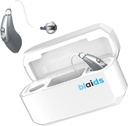 BlaidsX Neuro dobíjecí RIC + Programovatelné naslouchací pomůcky pro dospělé s mobilním App Test sluchu & Hluk zrušení, Sluchové pomůcky pro seniory, Dual Mic & 96 DSP kanály. USA- Made procesor