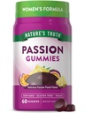 Nature 's Truth Passion Gummies Is124; Horny Goat Weed with Maca for Women Is124; 60 Count Is124; Passion Punch Flavor 124; Vegan, Non- GMO & Gluten Free
