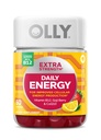OLLY Extra Síla Denní energie Gummy, Kofein zdarma, 1000mcg vitamín B12, CoQ10, Goji Berry, Dospělý Žvýkací doplněk, Berry Yuzu Flavor - 60 Počet