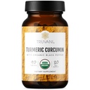 Truvani Organic Turmeric Curcumin Tablety 1,350 mg Jedna - Přírodní společná podpora s Black Pepper pro absorpci - 90 Tablet