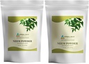 HERBAL HILLS NEem Leaf Powder Fresh Leaves Pure Neem doplněk balení 2 Combo