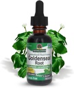 Odpověď přírody Goldenseal Root 124; Bylinný dodatek 124; Podporuje zdravý imunitní systém 124; gluten- Free & Alcohol- Free 1oz (2 Pack)