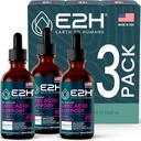 E2H Support Acid Supplementary - Tart Cherry and Devil 's Claw - Podporuje Uric Acid Health and Ledney Function Non- GMO - Vegan - (3 láhve)
