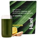 Huel Daily Greens Lemon & Ginger Found 124; Superfood Green Powder 124; 91 Vitamíny, Minerály, a Wholefood-Sourced Ingredients 124; Adaptogeny, antioxidanty, Gut- Friendly Probiotika 124; 30 Servings