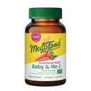 MegaFood Baby & Me 2 Postnatální vitamíny pro ženy Kojení s folátem (kyselina listová přírodní forma), Cholin, jód, vitamín D, Moringa Leaf a více - 120 Tabs (60 Služeb)