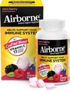 Airborne 1000mg Vitamin C Žvýkací tablety se zinkem, doplněk imunitní podpory s výkonnými antioxidanty Vitamíny A C & E - 96 Žvýkací tablety, Velmi Berry Flavor