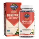 Zahrada života Herbals Menopauza Dodatek s S- equol & Trans- Resveratrol pro multi- Symptom Relief, Keranat pro silnější, Fuller růst vlasů - Non- GMO, gluten- Free, Vegan, Berry Flavor, 30 Služení