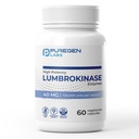 Puregen Labs Lumbrokinase 40 mg na kapsli s vysokým potenciálem dodatek 124; High Activity Lumbrokináza Enzymes CLAS124; No Harmful Additives CLAS124; Non- GMO CLAS124; Gluten Free CLAS124; Made in USA - 60 Vegetariánské kapsle