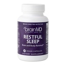 Dr. Amen mozek Restful Sleep - 60 Kapsle - Podporuje relaxaci & klid, Obsahuje melatonin, Valerian, GABA & Magnesium, Non- Habit Forming - gluten- Free - 15 Služebnictví
