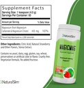 NaturalSlim Magicmag Čistá hořčík Citrát Powder - Stres, Zácpa, Svalová a srdeční podpora 124; Přírodní jahoda & Lime ochucený hořčík dodatek - 8oz Drink Mix (3 Pack)
