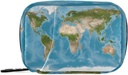 Pill Box 7 Day 3D World Map Pill Pouzdro Taška Cestovní Pill Pořadatel Bag se Zipper Přenosný Týdenní Pouzdro Kompaktní Velikost pro Vitamin Doplatek Holder