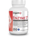 Organixx enzym 17 Základní trávicí enzymy pro ženy a muže, Pro Gut zdraví a optimální stravitelné zdraví, Podpora pro nafouknutí, plyn, Nutrient Absorpce & imunita, Vegan, non GMO, 80 Veggie Kapsle