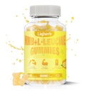 HMB a Leucine Gummies, s 3000mg HMB a L-Leucine dodatek pro svalovou obnovu, svalové hmoty a zlepšení vytrvalost, pro muže a ženy, non GMO, Vegan, Lember Flavor, 120 Gummies