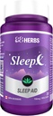 Sleep-X 124; Natural Sleep Supplement PHAR124; Powerful Herbal Sleep Aid with Premium Grade Amino Acids and Standardized Herbal Extrakts