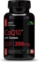 Generická Viva vysoká absorpce CoQ10 s turmerickou - Antioxidační nutriční doplňky, srdeční zdraví a zdravé funkce mozku - Ubiquinol pro mitochondriální zdraví - 200mg 60 Kapsle