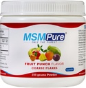 KALA ZDRAVOTNÍ MSMPure Ovocný punč ochucený Casse MSM Powder Flakes - US- Made MSM for Joint Health, Skin Repeament, and Hair & Nail Support - 8.8 oz, Organic Sulfur