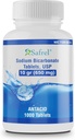 Safel Natrium Bicarbonát Antiacidum 650 mg (10 Grain) 1000 Tablety CLAS124; pro úlevu od požití kyseliny, Heartburn, Sour Stomach & Upset Stomach CLAS124; Value Savings Pack
