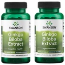 Swanson Ginkgo Biloba Extract Standardizované zpoždění -uvolnění paměti mozek kognitivní funkce doplněk zdraví 120 mg (24% flavone glykosids, 6% Terpene laktony) 100 Veggie Drcaps (2 balení)