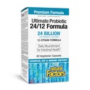 Přírodní faktory Ultimate Probiotic 24 / 12 Formule - Digestive Health Supplement with Probiotics - Imunity & Gut Health Supplement - 60 Vegetariánské Kapsle (60 Služeb)