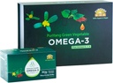 Zelená zelenina Omega 3 Plus Omega 6,7,9, vyrobeno z Purslane a Perilla semen. Obsahuje více než 61% koncentrace ALA Omega 3 - nejvyšší možné bez chemických přísad