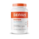Geniální protein prášek, Vanilla - Dual Protein Směs s vylepšenou syrovátka izolát & přírodní vejce bílá pro štíhlé svalové budovy pro muže a ženy - Grass- Fed Pre & Post cvičení Stravování