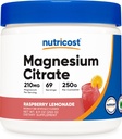 Nutricost Magnesium Citrát Powder (Malina, 250 gramů)