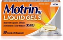 Motrin Liquid- Gels 200mg Ibuprofen, 80