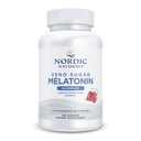 Nordic Naturals Nulový cukr Melounové gumy, Maliny - 120 gumové - 1,5 mg melatonin - Velká chuť - Restful Sleep, Antioxidant Support - Non- GMO, Vegan - 120 Služeb