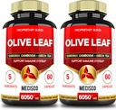 5in1 Olive Leaf Extract for 4 Months 6050mg with Garcinia Cambogia, Green Tea, Green Coffee & Black Pepper - Cardiovaskulární zdraví, Well Being & Imunitation Support - 2 balení 60 Kapsle