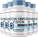 rize laboratoře (5 Pack) Clear Crystal Vision Dodatek, Clear Crystal Vision for Blurry Eyes, ClearCrystal Vision na podporu zdravé funkce očí, Clear Crystal Vision Formule Recenze (300 Kapsle)