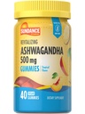 Sundance Ashwagandha Gummies PHAR124; 500mg PHARMAN 124; 40 Vegan Gummies PHAR124; Vegan, Non- GMO, a gluten zdarma dodatek