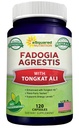 aSquared Nutrition Fadogia Agrestis 1000mg & Tongkat Ali 400mg - 120 Kapsle - Fadogia Agrestis Extract Supplement and Powder Complex Pills