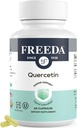 FREEDA Quercetin 500mg - čistý Quercetin dodatek pro Histamin & Imunitní podpora, Heart Health & Antioxidant Benefity - Bezlepkový, Veganský doplněk zdraví pro dospělé Kosher Certified (60 Kapsle)
