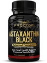 FREZZOR Astaxanthin Black 12mg PHARMAN 124; Anti- Aging Beauty Supplement Antioxidant PHARMAN 124; Cvičení Recovery pro kůži, oko, Nerve, svalovina 124; Kardiovaskulární a imunitní podpora PHARMAN 124; 60 Softgels