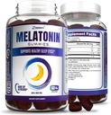 Zammex Melatonin Gummies 5mg PHARMAN 124; 60 Count GARMAN 124; Sleep Supplement for Adult 124; Drog Free Sleep Aid Gummy 124; Natural Berry Flavor Gluten 124; Vegan, Non- GMO, Gluten Free