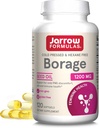 Jarrow Dispas Borage 1200 mg - 120 Softgels - Source of GLA - Borage Oil Supplement - Pro podporu zdraví a imunitního systému, Mírná PMS Discomfortable Support - Až 120 Služeb