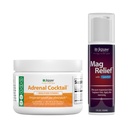 Jigsaw Health Bundle 124; Adrenal Cocktail, 60 Servings (Jar), and MagRelief, 5 Ounces (Lotion)